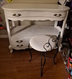 Rare Vintage White David R. Harrison Vanity