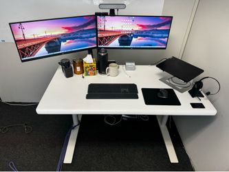 Autonomous Standing Desk - White 53” x 30”