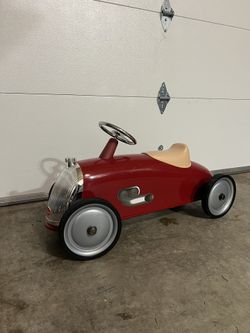 Red Baghera Rider Ride On Car Retro Style