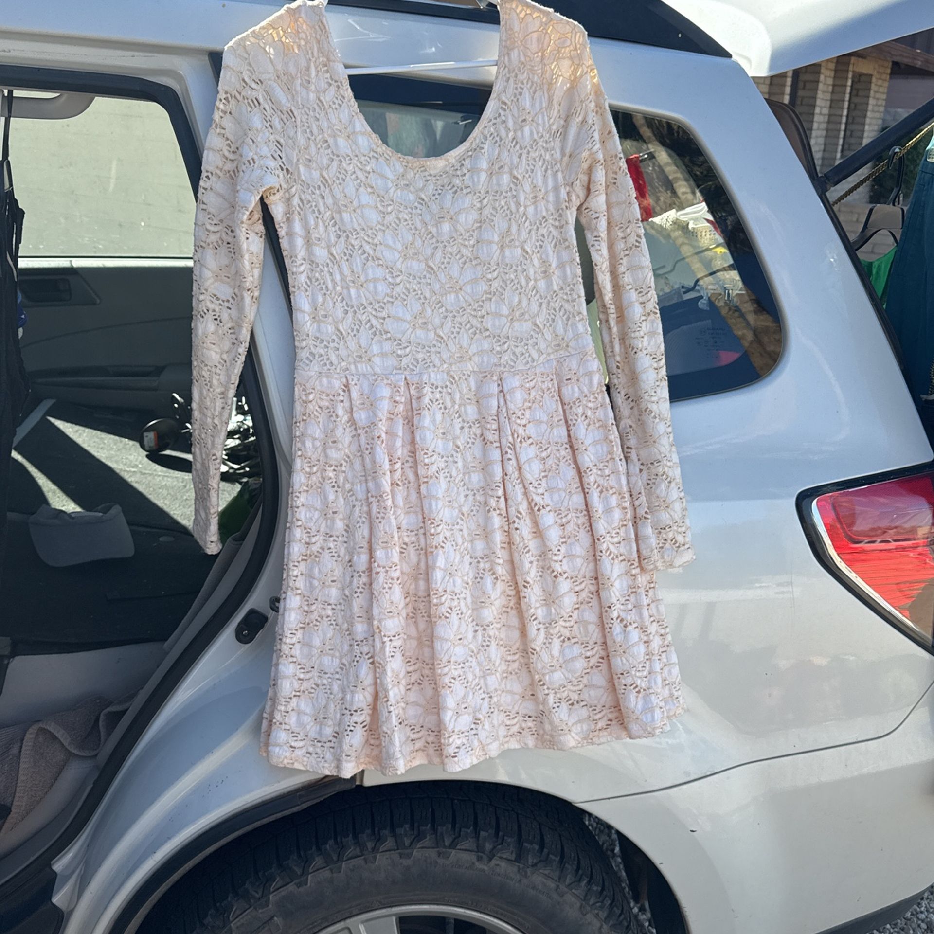 Free People Lace Long sleeve Dress