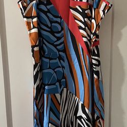 Gorgeous Multicolor Sleeveless Dress Size L NWOT