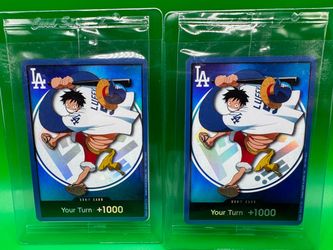 LA Dodgers x One Piece Night Luffy DON!! Card (Brand New / Factory Sealed)