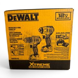 DEWALT XTREME 2-Tool 12V MAX XR Brushless Drill/Impact Driver with Bag (2-Batteries and Charger Included)