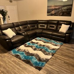 Reclining Sectional/Area Rug