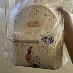 Ariel Rose Gold Loungefly Mini Backpack