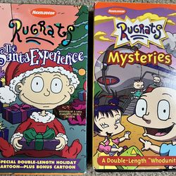 2 Rugrats VHS Kids Movies The Santa experience And Mysteries