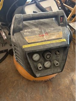 BOSTITCH 6.0 Gal 150 PSI Portable Air Compressor w/ Handle, 2 Outlets
