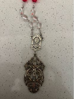 White and red rosary