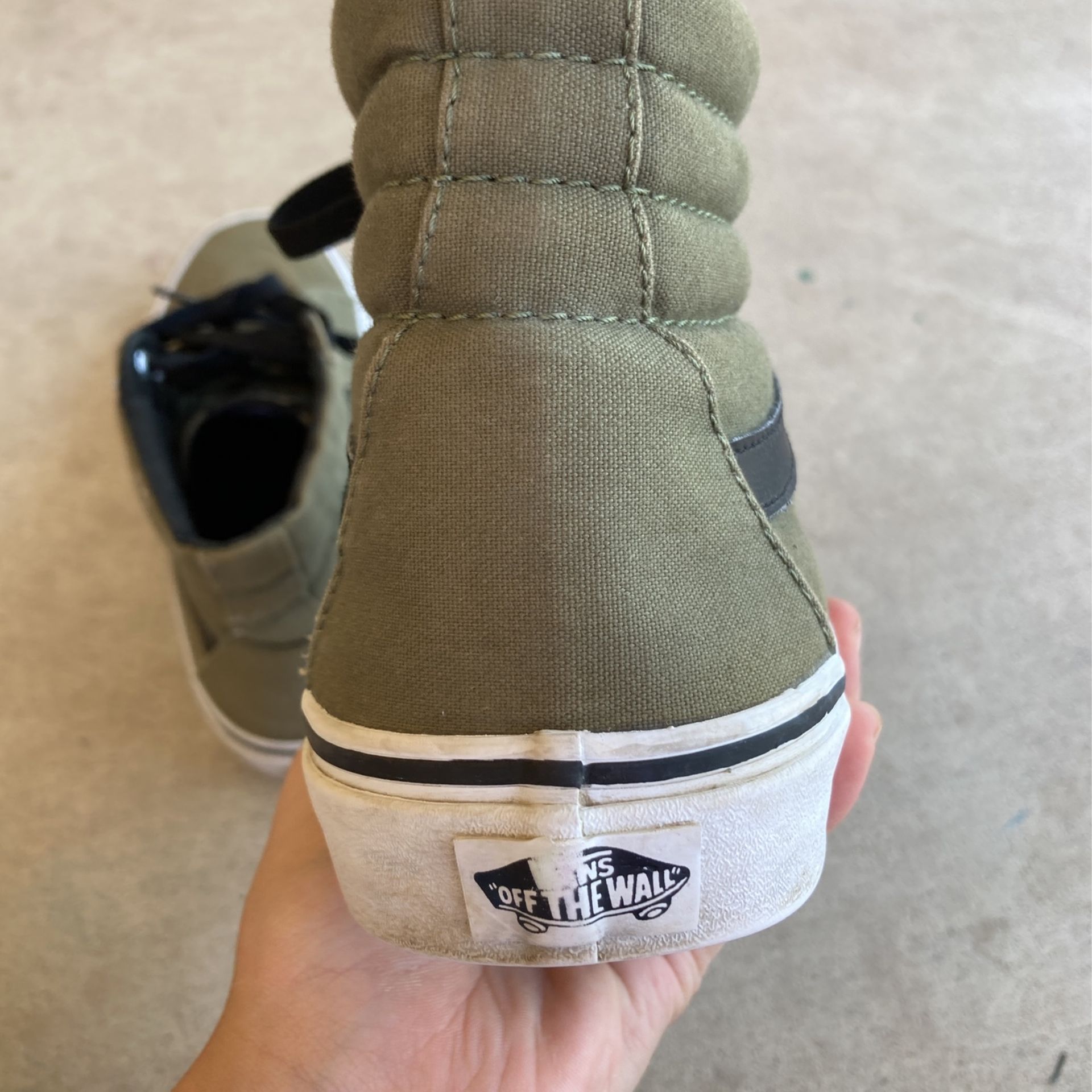 Olive green and black Men Shoes