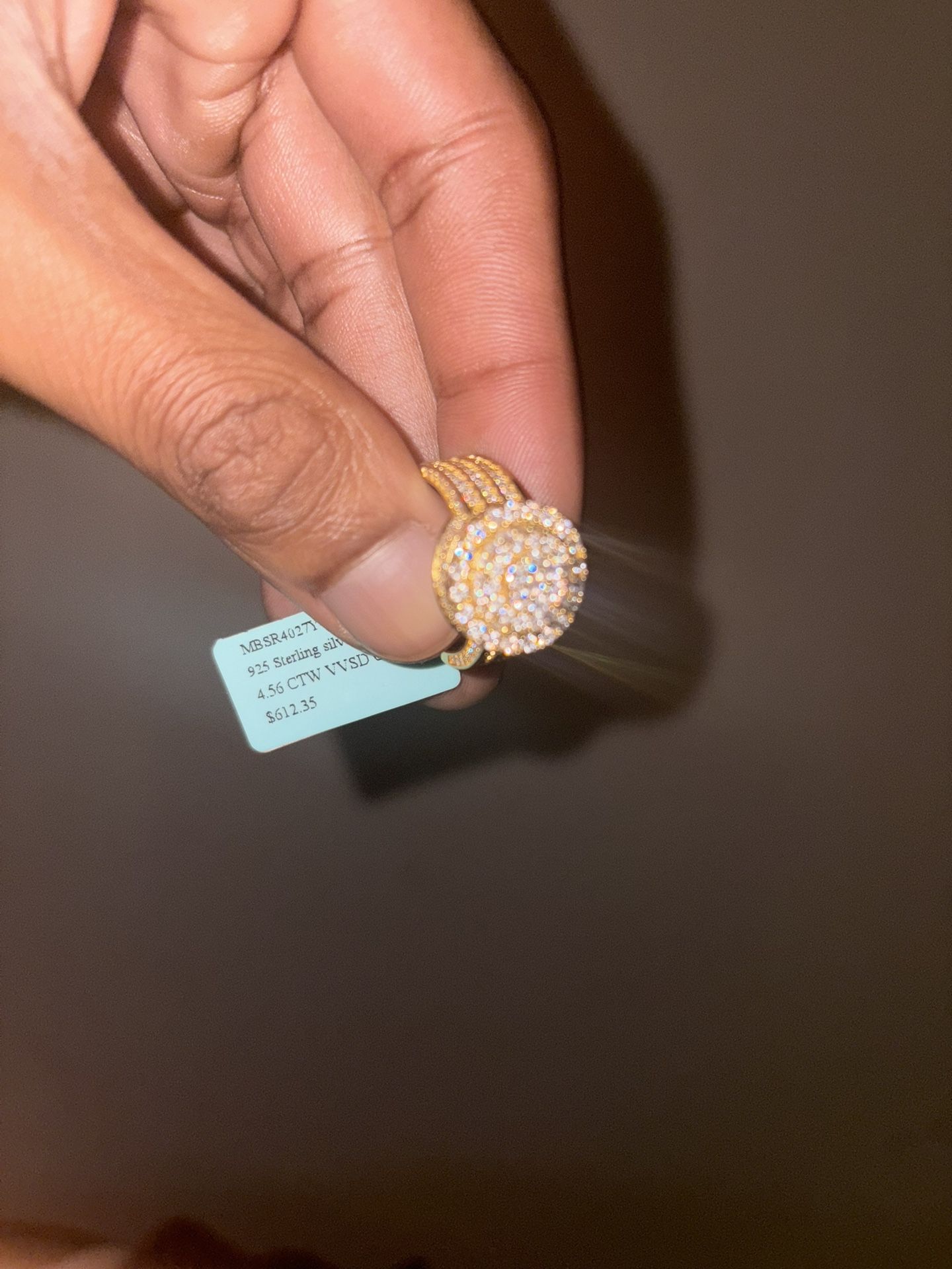 Genuine Vvsd Colorless Moissanite Ring Sz 9. 4.56 Carts‼️