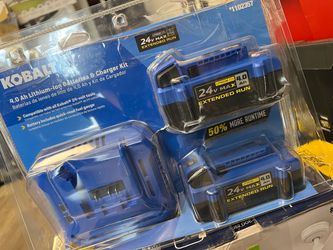 Kobalt 24 - Volt 2 -Pack Battery and Charger (4.0 Ah 4.0 Ah Lithium-ion)