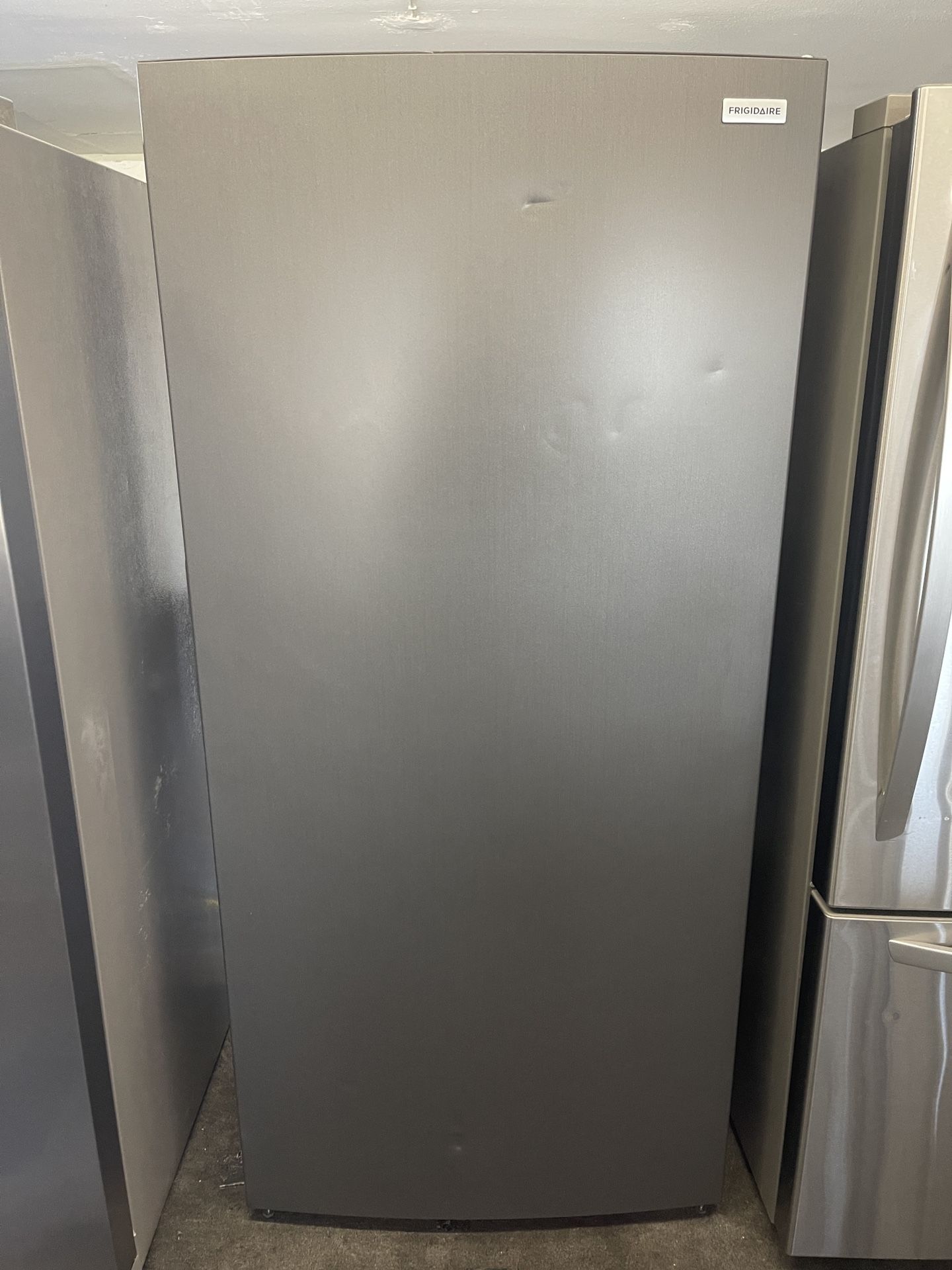 New Frigidaire Upright Black Stainless Steel Freezer 20 Cubic