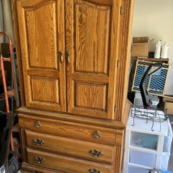 Oak armoire