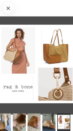 NEW! rag & bone Beige & Tan Revival Summer City Tote