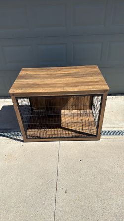Dog crate table