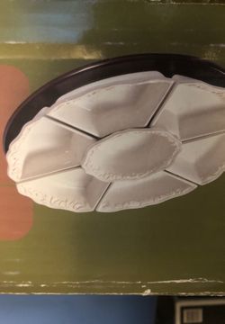 Large plate lazy Susan for parties