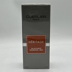 Guerlain Paris Heritage Eau De Toilette 3.3 oz 100 Ml New Sealed Box *Authentic*