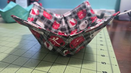 Bowl Cozy - Winter Cat themed