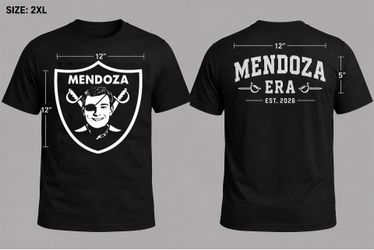 MENDOZA ERA 2XL FRONT AND BACK DTF PRINT