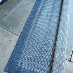 Area Rug, Blue, Roughly 8 Ft By 11 Ft