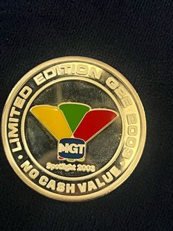 IGT Global Gaming Expo G2E Spotlight 2003 Commemorative Silver Strike Token