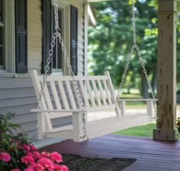 4 ft. Wood Patio Porch Swing Outdoor With Chains