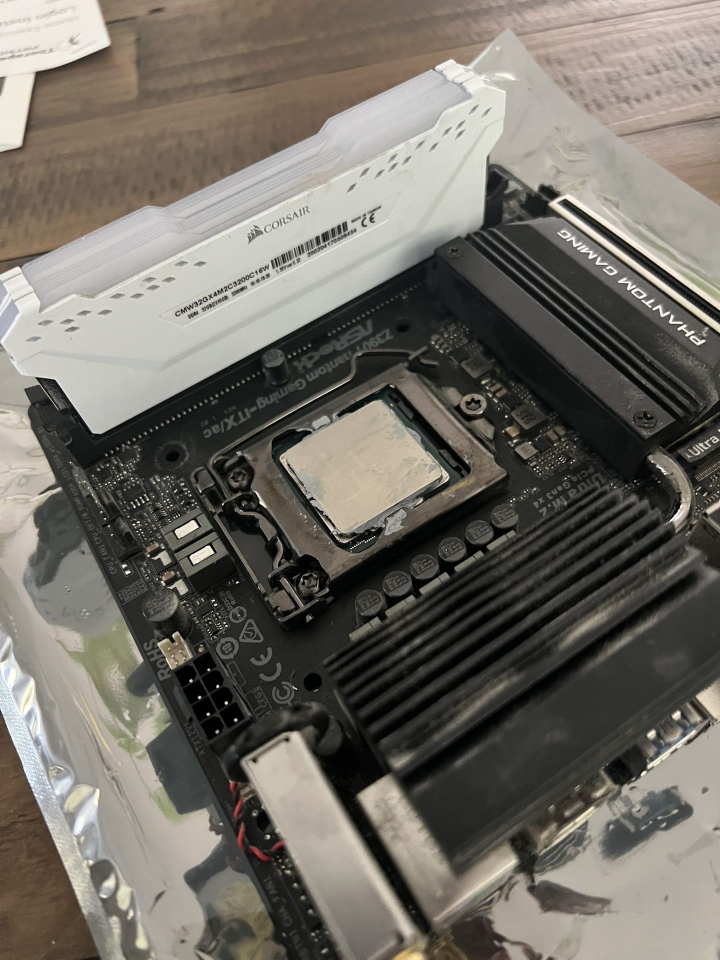 9900kf CPU With Cooler/Ram/Mobo
