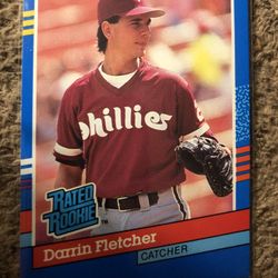 Donruss 1991 Darrin Fletcher  (Catcher ) Rated Rookie