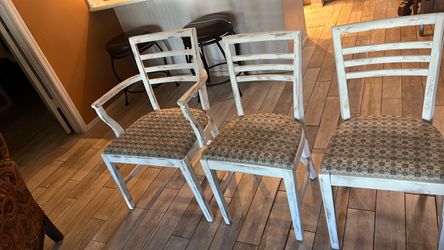 Shabby she wooden chairs