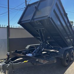 Scissor Lift Dump Trailer 