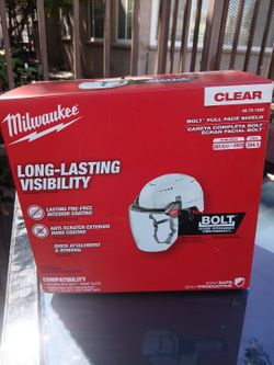 Milwaukee bolt full face shield
