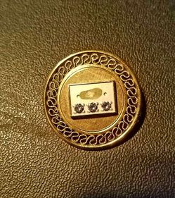12k gold pendant or BROCHET