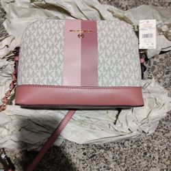 MK Michael Kor's Jet Set Charm Purse Rose Gold 