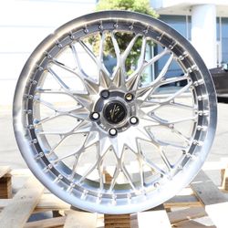 20 INCH STAGGERED SET WORK VSXV STYLE WHEELS RIMS 20X8.5 +35 / 20X9 +38 (5X120) CB: 72.6