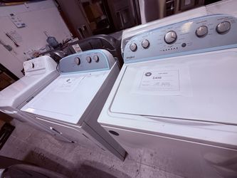 Whirlpool Top Load Washer and Dryer Set