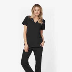 Figs Black Casma Top Small
