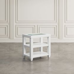 Urban Icon White Chairside Table