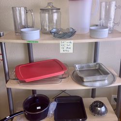 $25 For ALL Kitchen Items Bakeware Cookware Casserole Dishes Baking Pans Cooking Rack