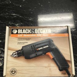 Black And Decker Corded Drill 3/8