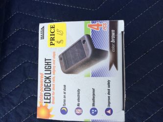 Solar Powered LED Deck Light
