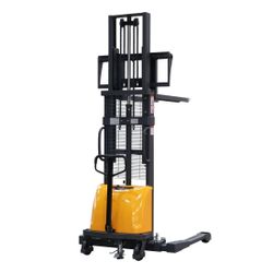 Apollo Semi-Electric Straddle Stacker A-3012 – 118″ Lifting Height, 3,300 lb Capacity 