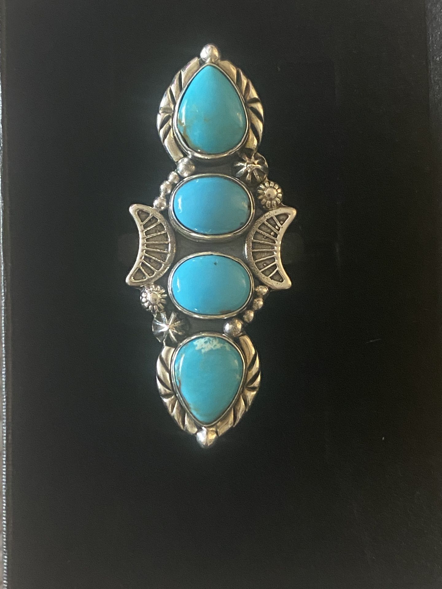 Turquoise Sterling Silver Size 10 Ring