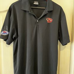 DBacks Polo: Nike Golf Dri-Fit, Black, Men’s Large