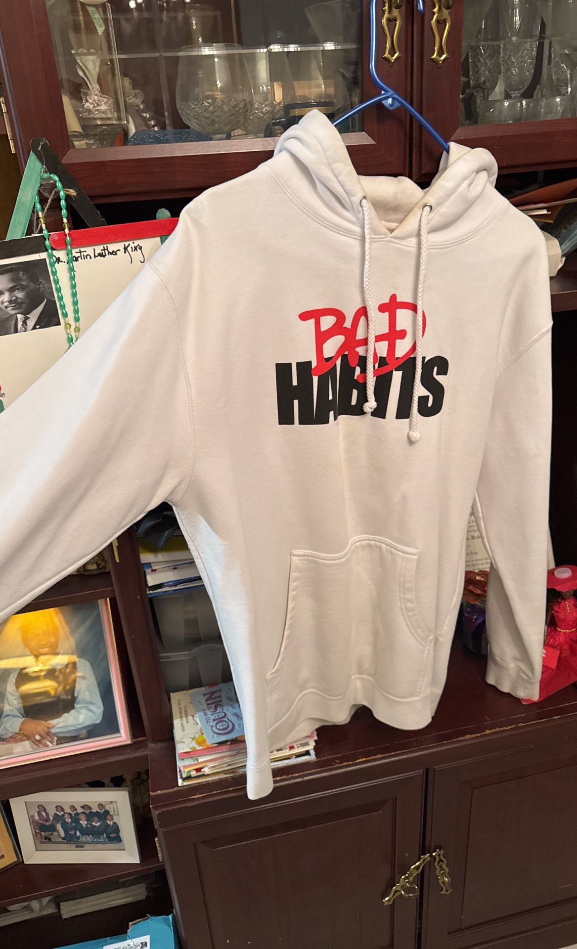 Nav x Vlone Bad Habits Hoodie White