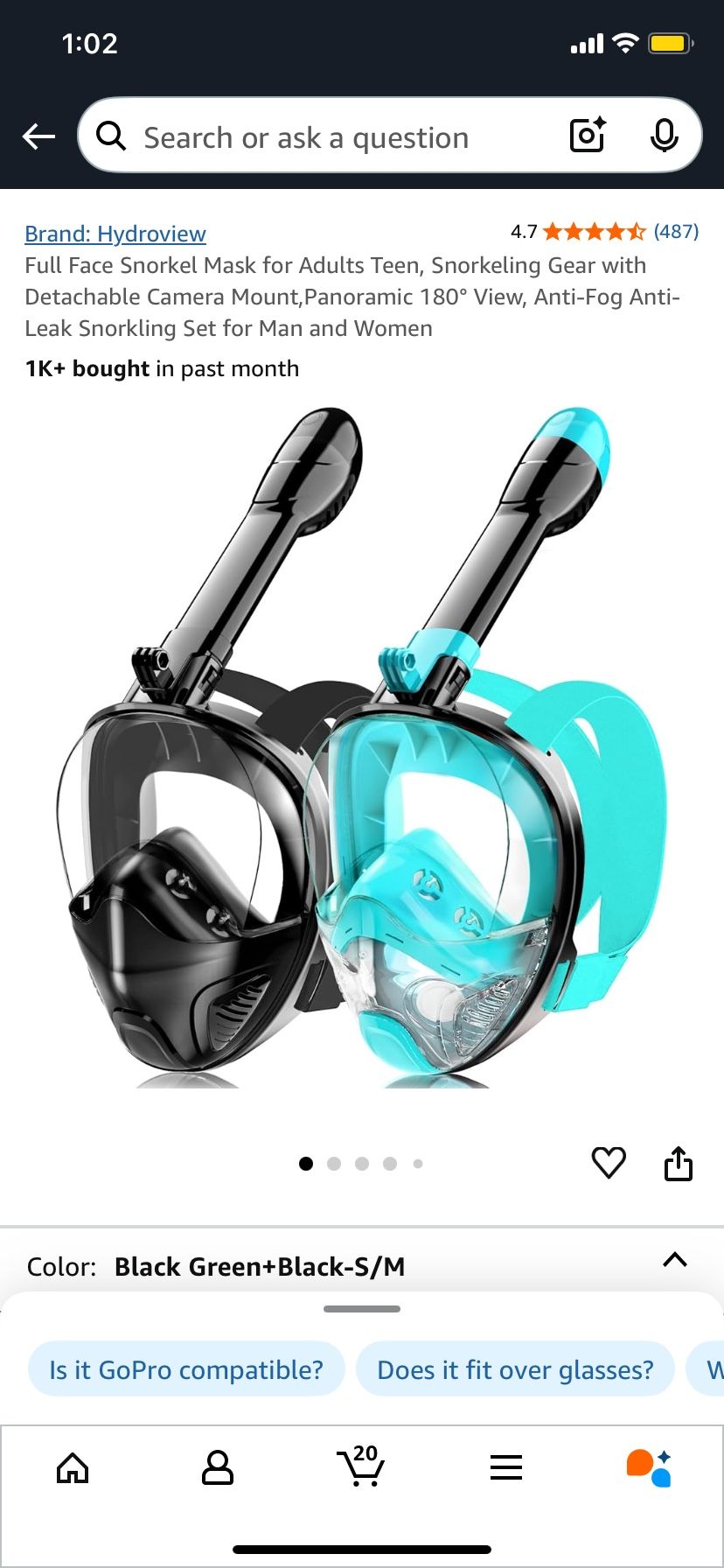 Snorkel- Full Face Masks