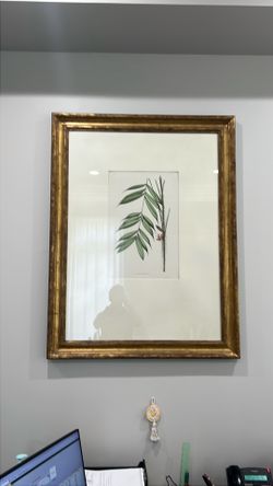 Paint with golden frame