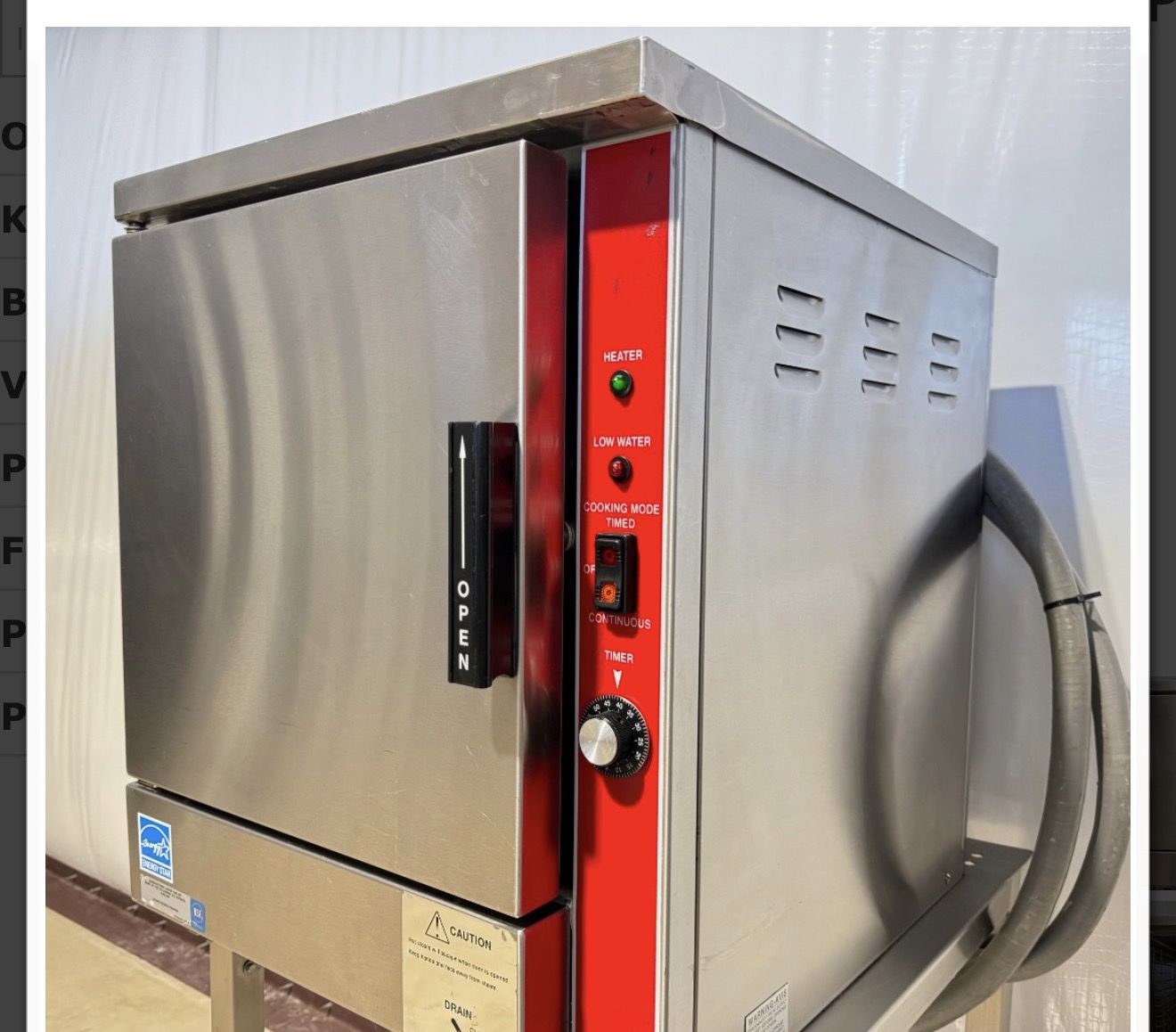 Used Vulcan Electric Pan Steamer VPX5