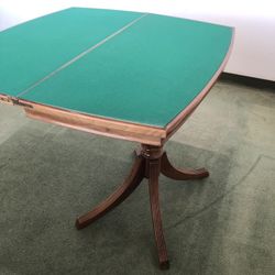 Vintage Wood Flip-Top Game Table