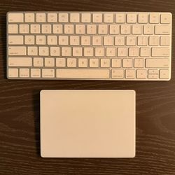 Apple Wireless Keyboard + Magic Track Pad