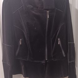 Black Velvet Jacket Blazer Sport coat Women's 10 